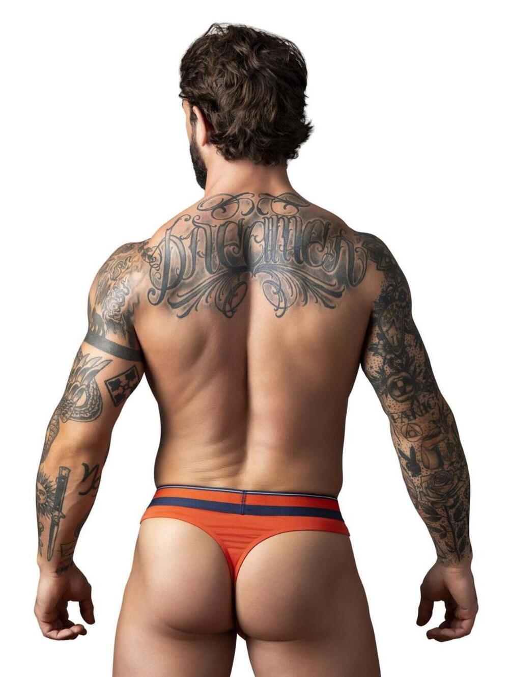 Male Power 412-299 Soo Cumfy Thongs Color Orange